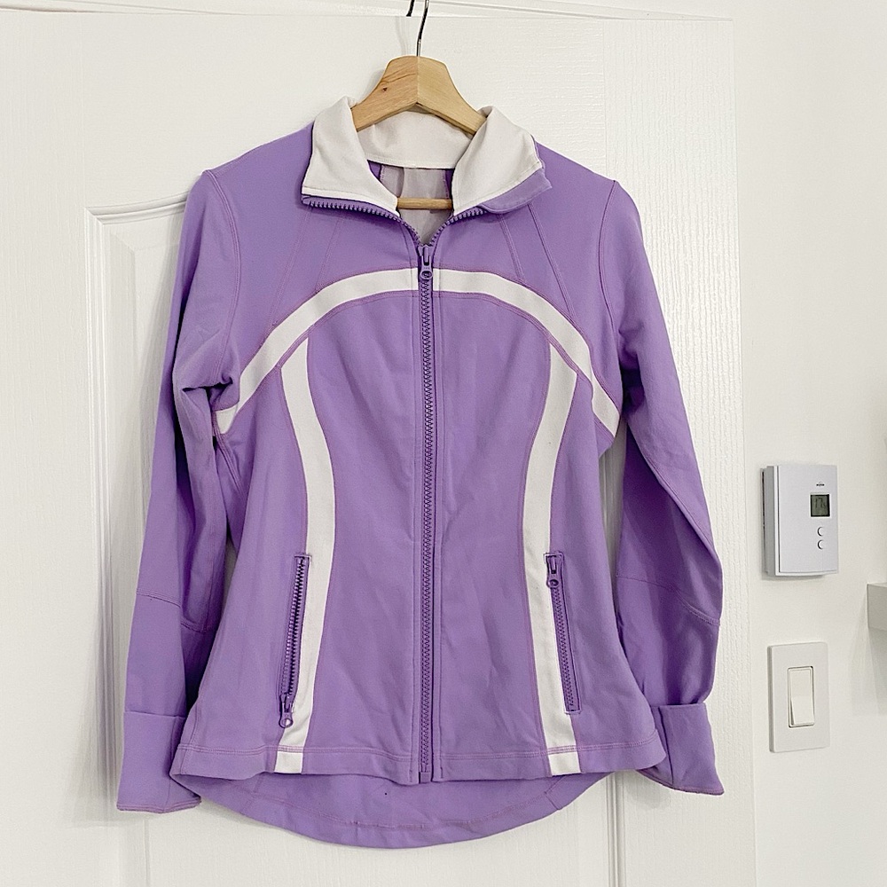 LULULEMON | Purple/White classic zip up sweater